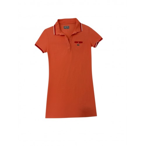 Lacoste Women Polo Dress – Orange